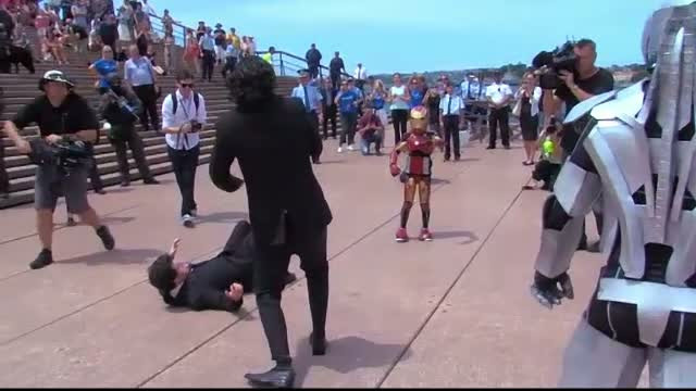 Supererou pentru o zi. Momentul emotionant trait de un baiat grav bolnav, fascinat de Iron Man