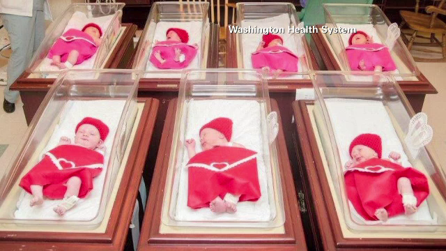 Cum a sarbatorit Ziua Indragostitilor o maternitate din SUA. Ideea amuzanta pusa in practica de asistentele medicale