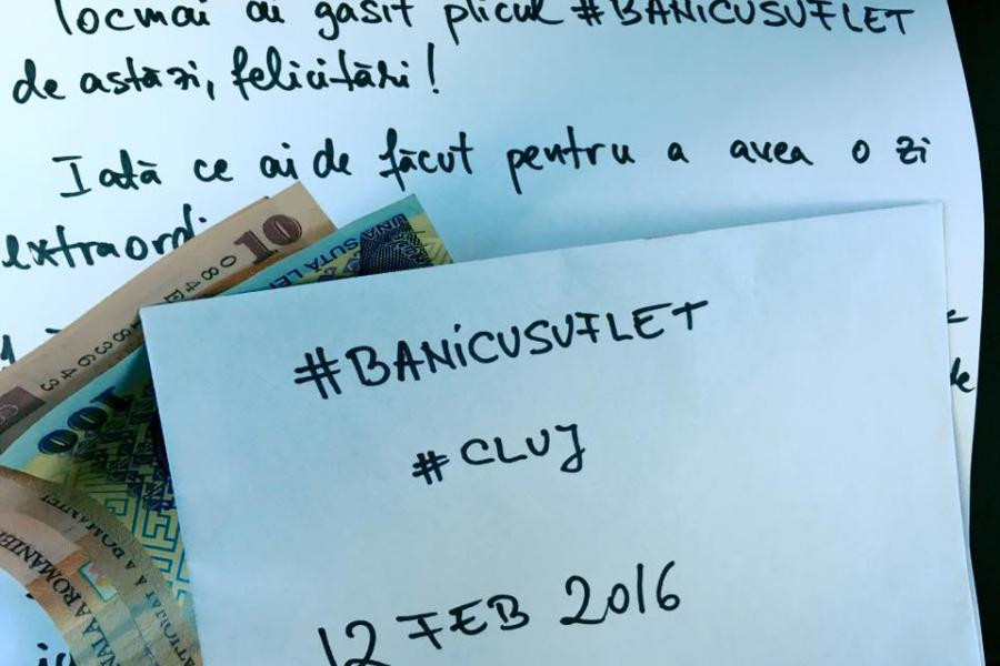 "Banicusuflet" in fiecare zi. Modalitatea incredibila prin care un necunoscut din Cluj ii ajuta pe cei nevoiasi. FOTO