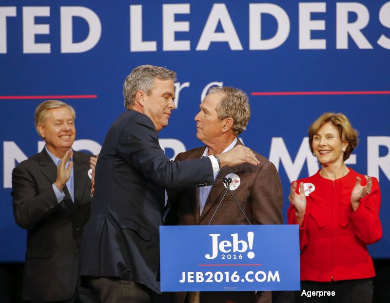 S-a intors ca sa isi ajute fratele. George W. Bush l-a criticat dur pe Donald Trump, insa fara a-i rosti numele