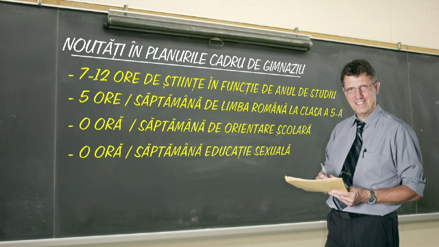 Mult accent pe stiinte si pastrarea a 5 ore de Romana la clasa a V-a, planul-cadru dorit de majoritatea profesorilor