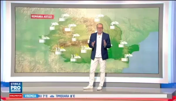 Ploi slabe in acest weekend in aproape toata tara. Luni se anunta o vreme neobisnuit de calda pentru luna februarie