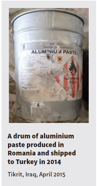 container cu pasta de aluminiu