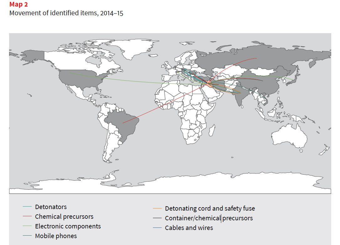 harta retea comert jihadisti