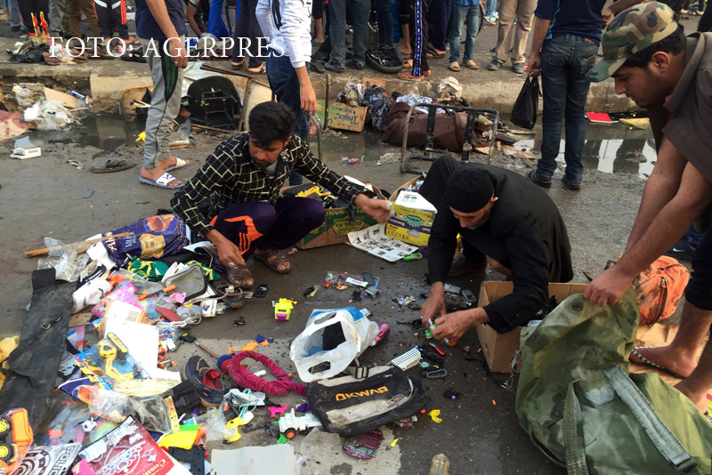 Masacru in Bagdad: 70 de morti si peste 100 de raniti, intr-un dublu atentat atribuit ISIS. VIDEO cu momentul exploziei