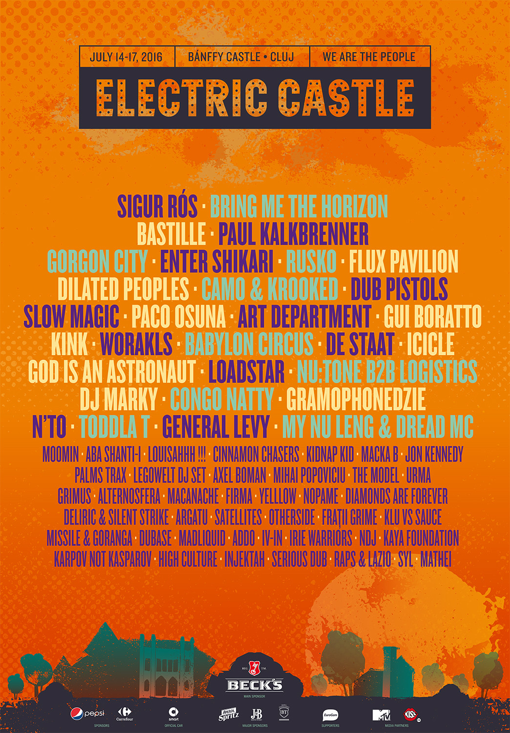 Doua dintre cele mai populare trupe ale momentului, headliners la Electric Castle 2016