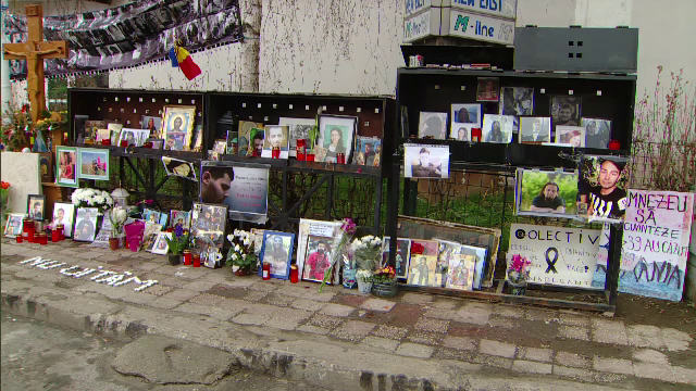 "Nu s-a schimbat nimic!" Lacrimi, martisoare, flori si lumanari, la comemorarea a patru luni de la Colectiv