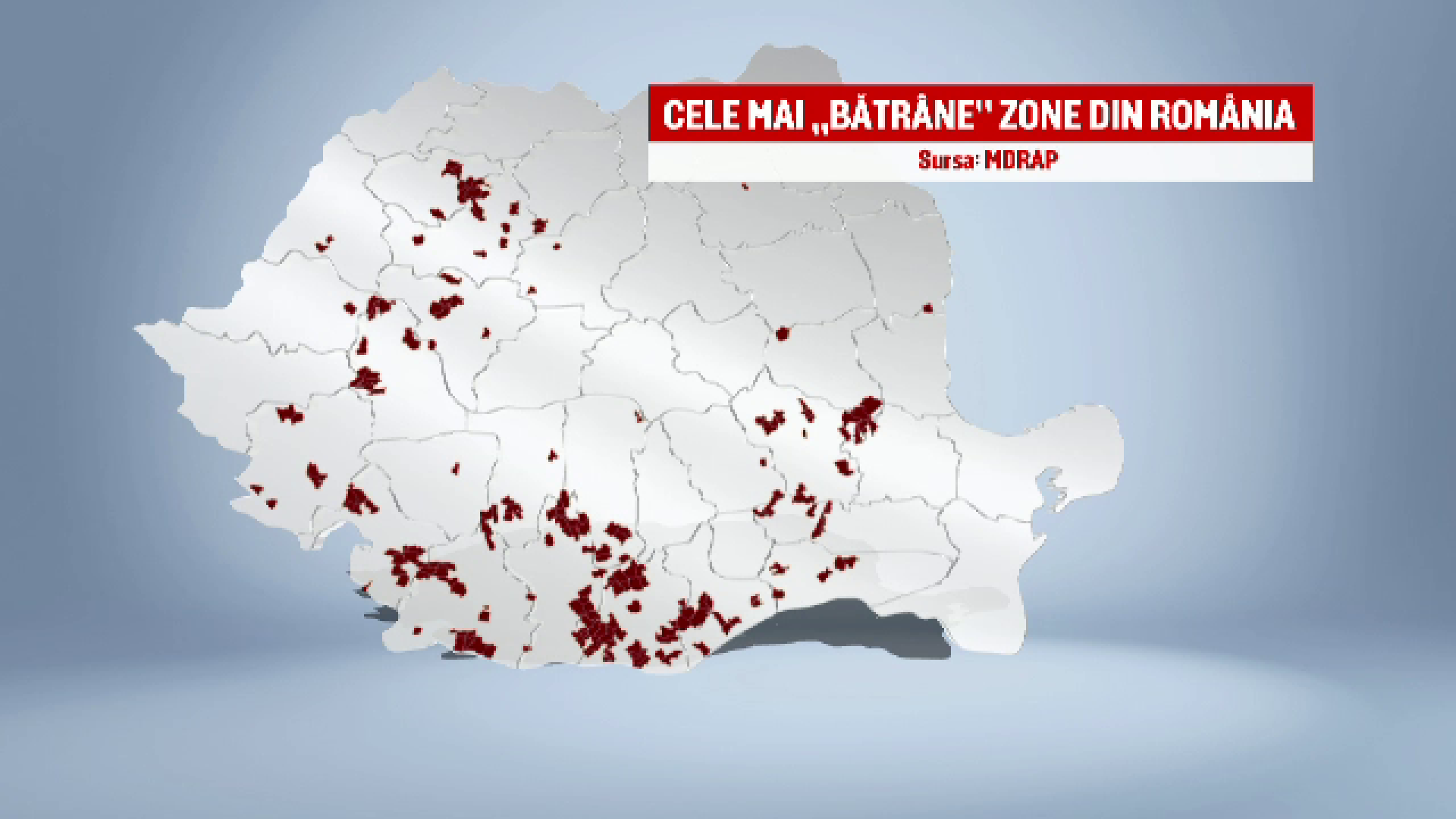 Romania "imbatraneste" tot mai repede. Localitatea in care se nasc 5 bebelusi, in timp ce sunt inregistrate 50 de decese