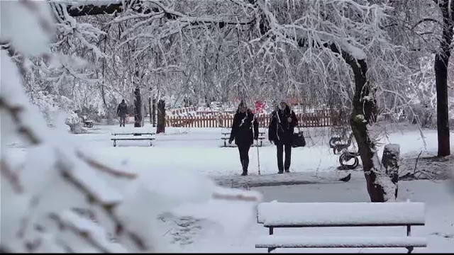 Orasul european in care zapada a paralizat traficul, in prima zi de primavara. Mii de familii au ramas fara curent electric
