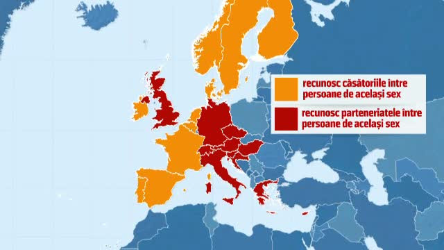 Petitia pentru interzicerea casatoriilor gay semnata de 2,2 milioane de romani. 12 tari europene accepta legal aceste relatii