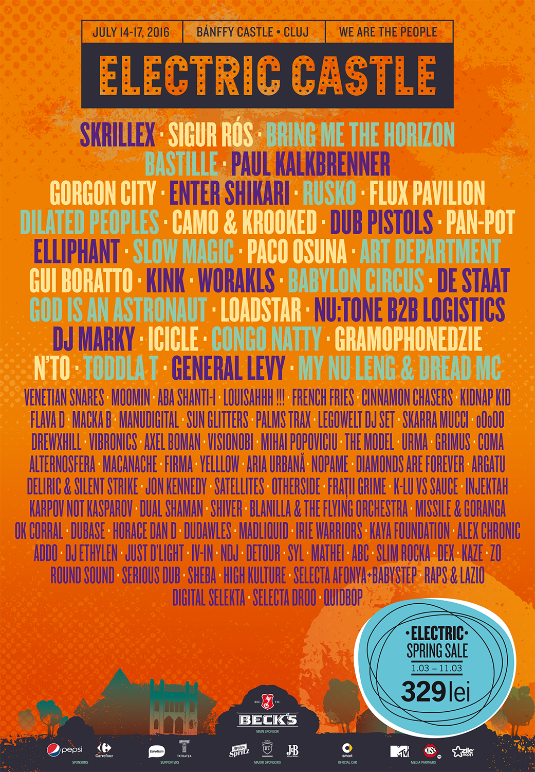 Megastarul Skrillex vine la Electric Castle