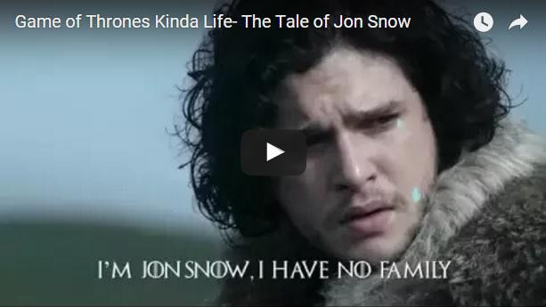 VIDEO. Povestea lui John Snow - parodii dupa serialul Game of Thrones