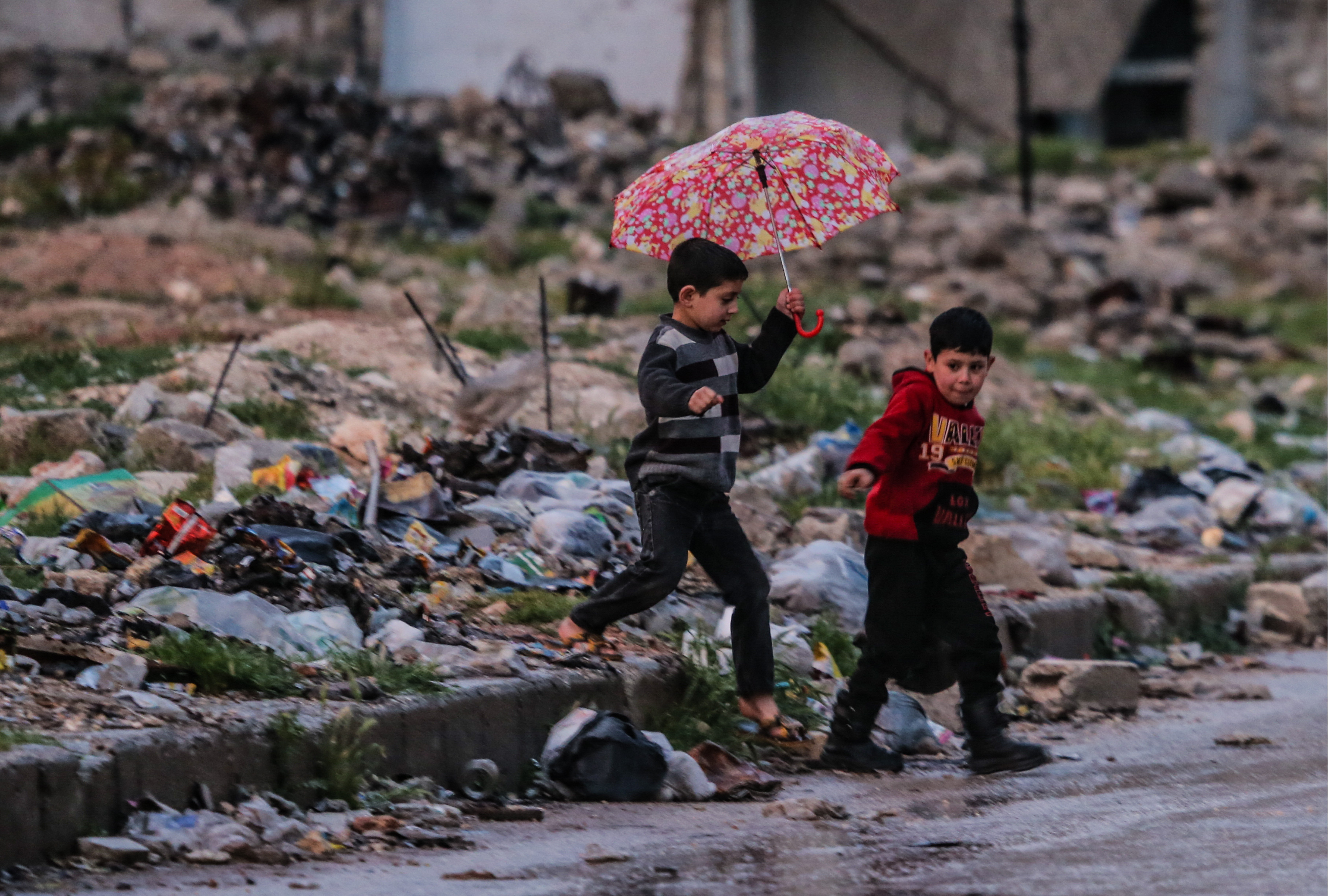copii in Siria - Getty