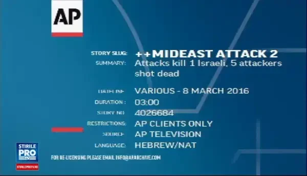 Cetatean roman, ranit in atentatul de marti seara din Tel Aviv. Anuntul facut de MAE despre starea sa de sanatate