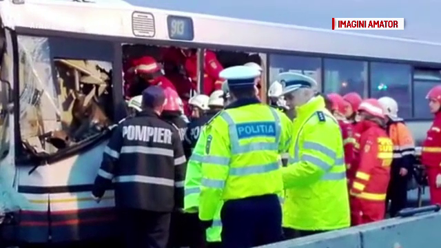 12 raniti in Cluj, dupa ce un autobuz a fost izbit de o cisterna. Cum s-a produs accidentul