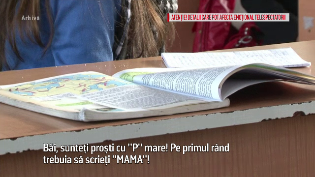 Tipete, injuraturi si amenintari cu moartea la clasa I. Filmarea revoltatoare cu o invatatoare: "Vin si te strang de gat!"