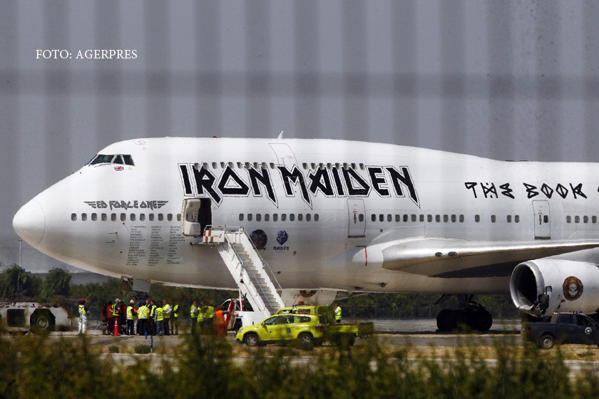 Avionul trupei Iron Maiden a suferit un accident in Chile. Doua persoane au fost ranite