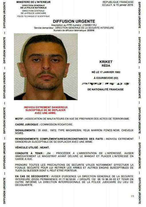Atentat terorist dejucat in Franta. Legaturile pe care le avea Reda Kriket, "creierul" operatiunii, cu Belgia