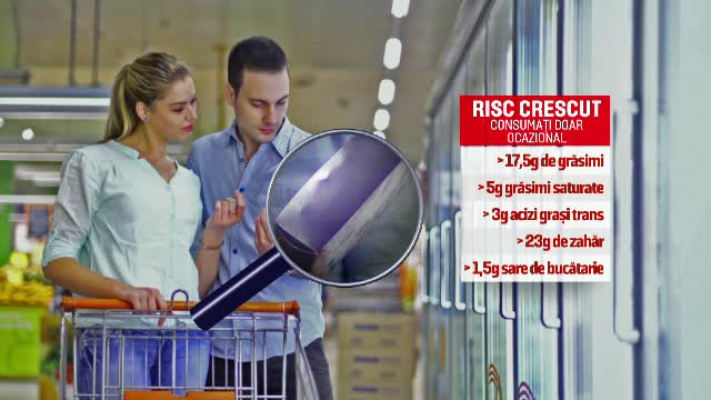 Dreptunghiul rosu/galben/verde. Avertismentul de pe eticheta care i-ar ajuta pe romani sa identifice mancarea nesanatoasa