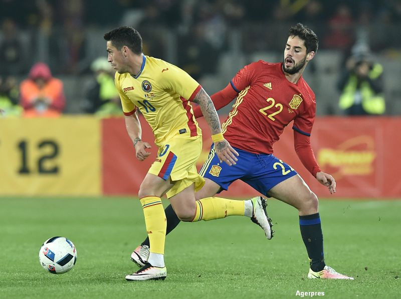 Romania - Spania 0-0: Nicusor Stanciu, cel mai bun jucator de pe teren. Toate reactiile dupa meci