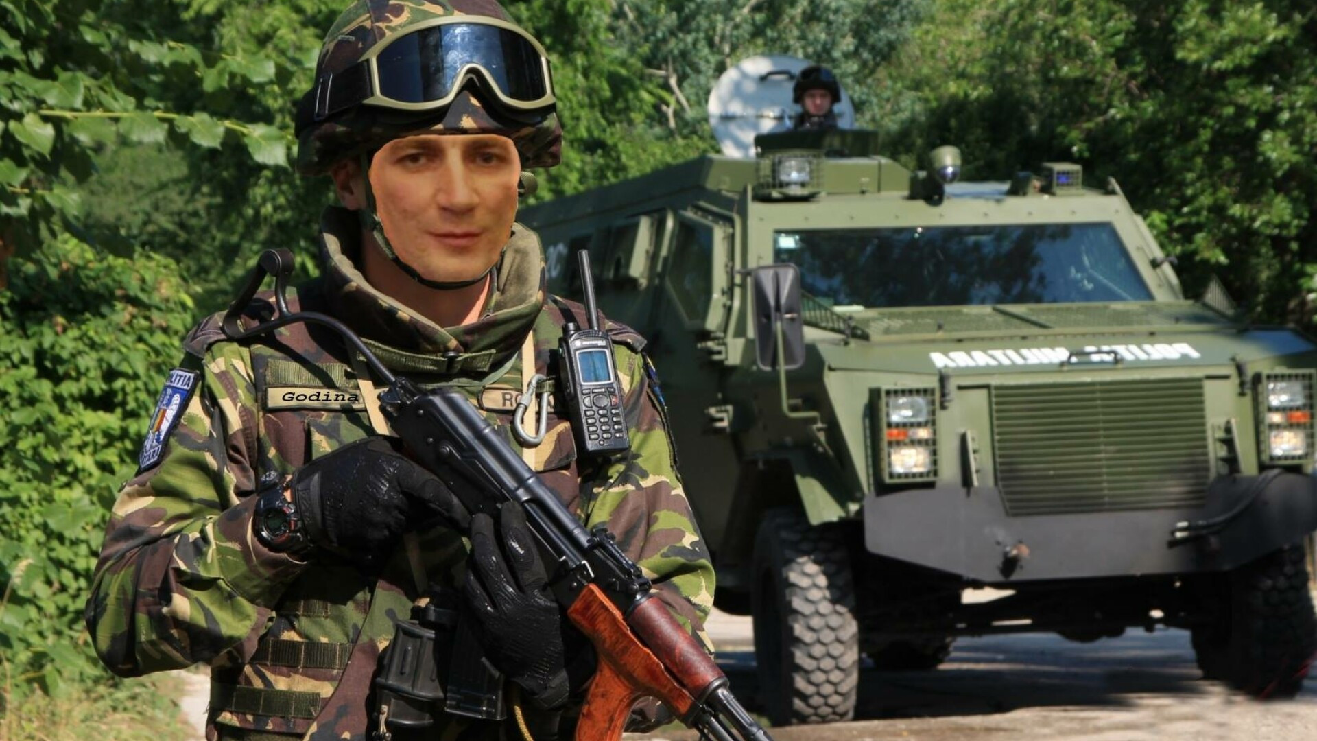 Marian Godina, de la Politia Rutiera la soldat in Afganistan. Gluma MApN de 1 aprilie