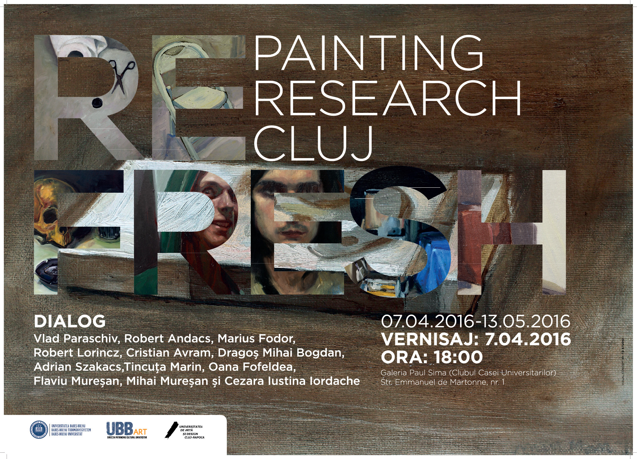 Expozitia de pictura „RE FRESH – PAINTING/ RESEARCH/ CLUJ ”, desfasurata la UBB