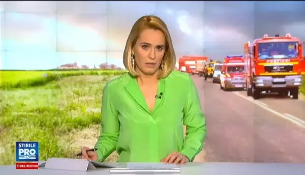 O cisterna cu 40 de tone de acid sulfuric s-a rasturnat langa Campina si a luat foc. Zona, izolata pe o raza de 1 km