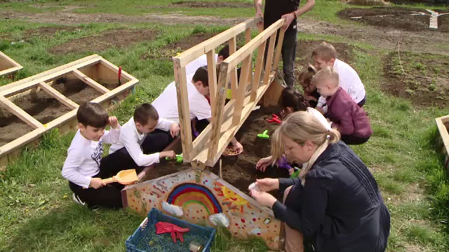 "Scoala din Gradina", proiectul prin care elevii invata sa cultive pamantul. Povestea unei initiative premiate la Oxford