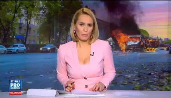 O masina a ars ca o torta in Capitala, dupa un accident in trafic. Ce a facut soferul cand a vazut flacarile imense