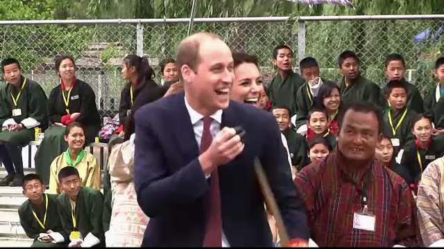 Vizita regala in Bhutan. La ce activitate sportiva au participat ducele si ducesa de Cambridge