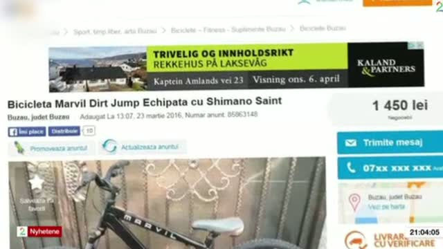 Bicicletele furate din Norvegia, "vedete" pe site-urile de anunturi din Romania. Discutia dintre proprietar si vanzator
