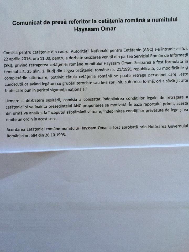 Cetatenie Hayssam