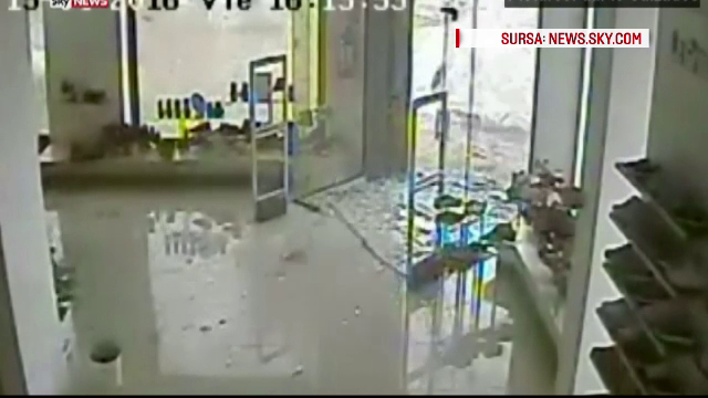 O tornada a spulberat un magazin din Uruguay. Imaginile incredibile surprinse de camerele de supraveghere