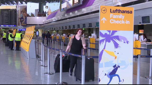 Doua zile de greva la Lufthansa. Aproximativ 1.700 de zboruri programare vor fi afectate
