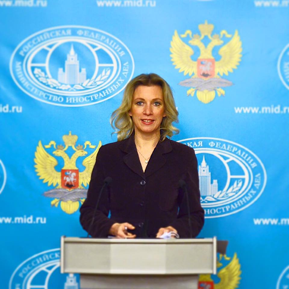 Maria Zaharova, purtator de cuvant al MAE rus
