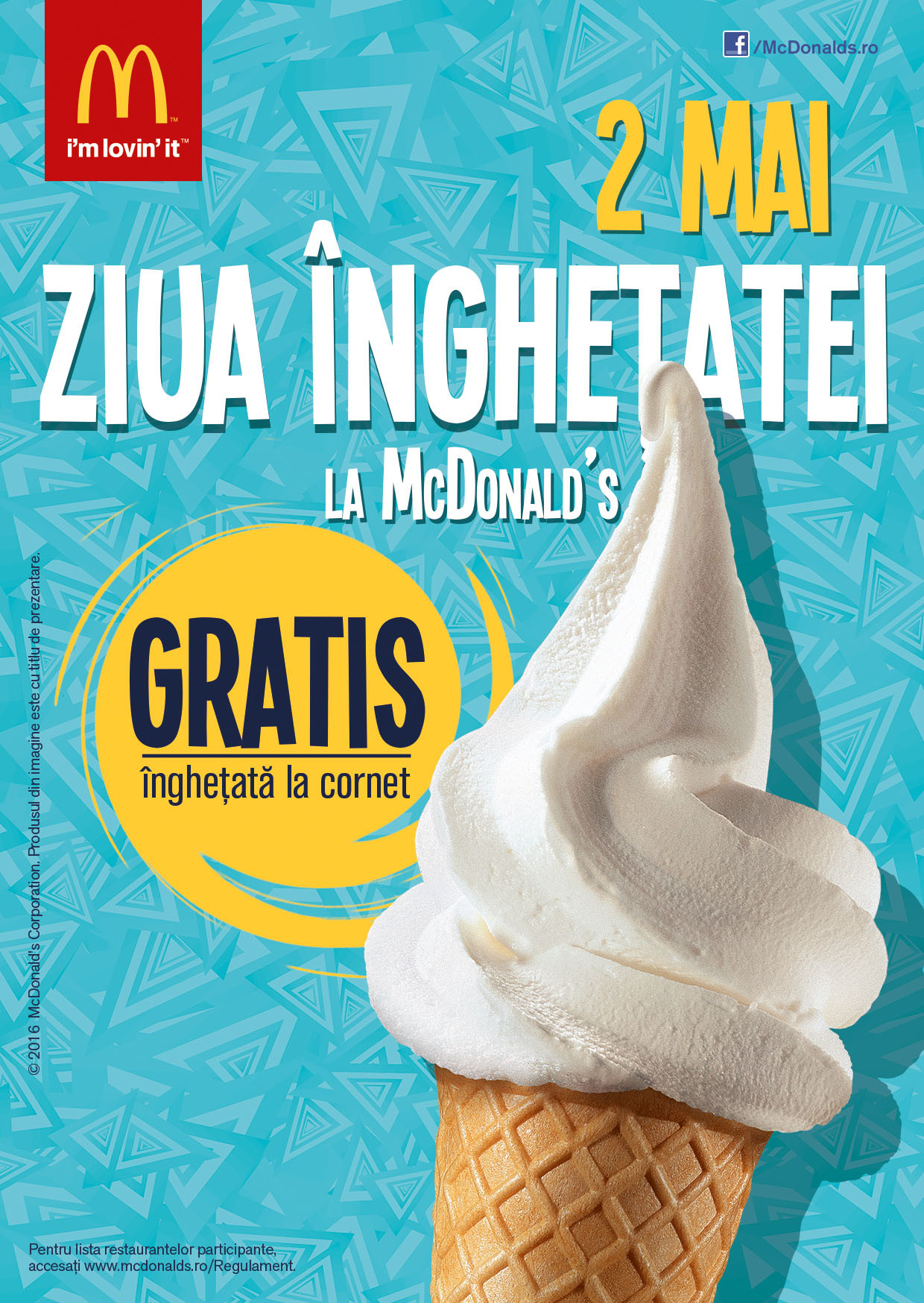 (P) Sarbatoreste pe 2 mai Ziua Inghetatei la McDonald’s