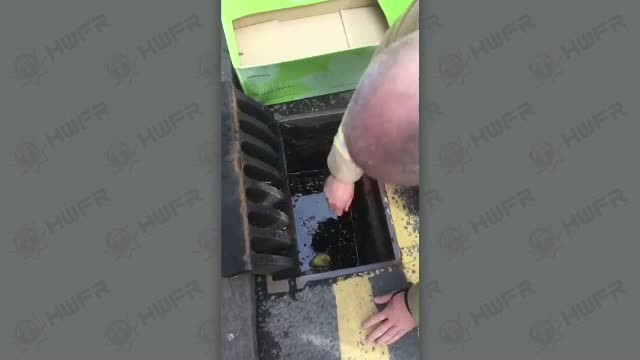 Momentul in care un pui de rata este scos dintr-un canal. Pompierul i-a salvat viata in ultima clipa