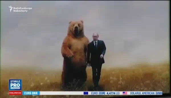 Vladimir Putin, imaginea a tot mai multe afaceri din Rusia. Cum arata camera NATO dintr-o cafenea deschisa in Krasnoiarsk