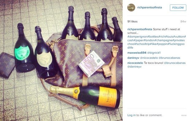 Copiii bogati de pe Instagram au de acum rivali chiar in...parintii lor. A aparut contul Rich Parens of Insta