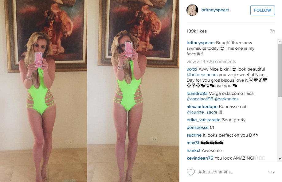 Britney Spears este in cea mai buna forma a carierei sale. Cum arata intr-un costum de baie decoltat: "Ai ajuns foarte slaba"