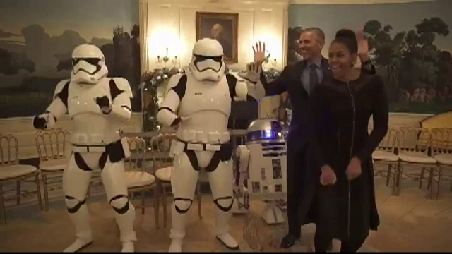 sotii Obama dansand
