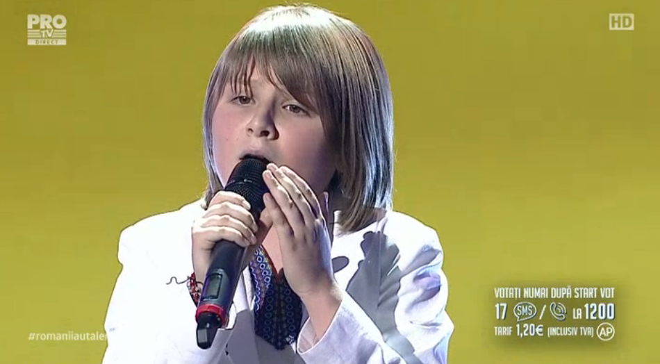 Eduard Stoica, pustiul de 9 ani care a amutit Romania. A impresionat pana la lacrimi in semifinala Romanii au Talent