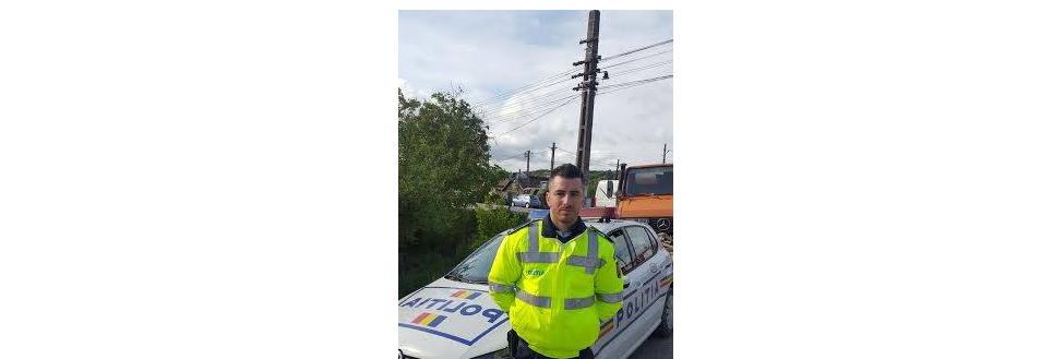 Un tanar politist valcean a salvat un copil de 11 ani surprins de viitura intr-o casa: "A spart geamul si l-a tras afara"