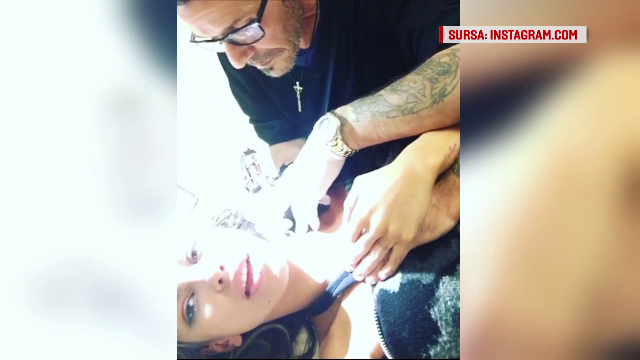 Culmea ironiei. Madalina Ghenea si-a sters de pe gat tatuajul cu numele fostului iubit la un medic pe care-l cheama la fel