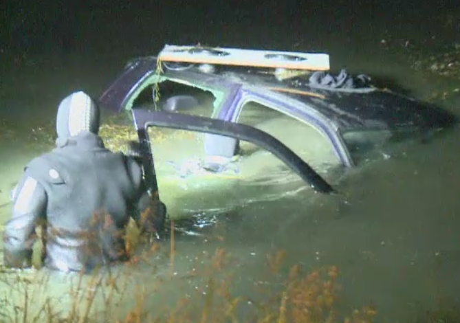 Incercand sa scape de politisti, un sofer din Bucuresti a ajuns cu masina in lac. Ce au aflat agentii cand l-au prins