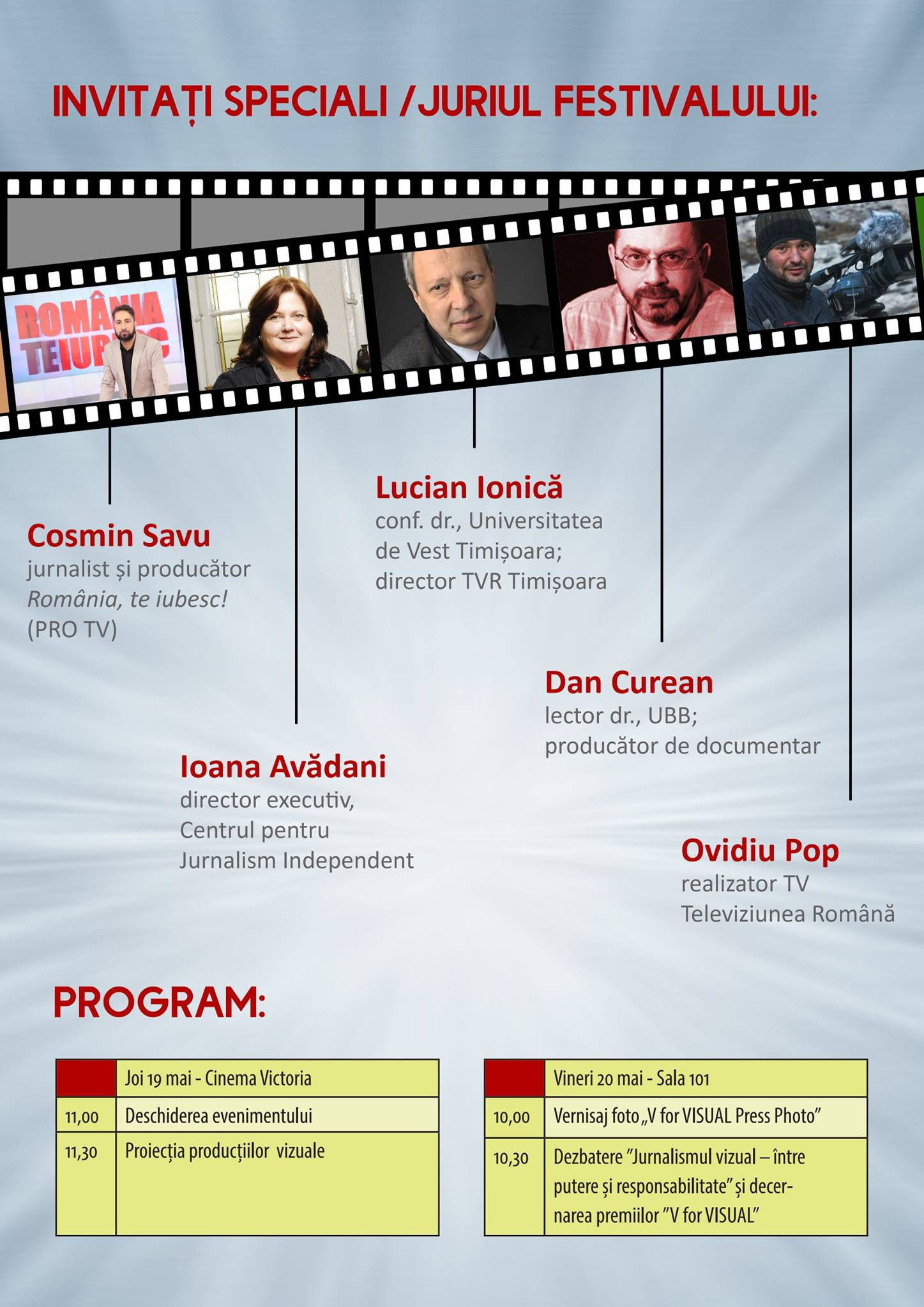 Productii de exceptie la Festivalul studentesc de productie vizuala non-fictionala ”V for Visual”