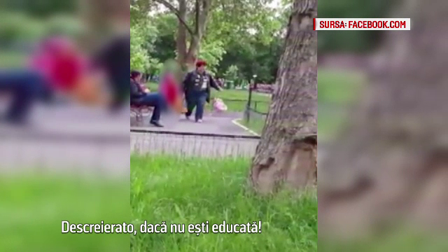 O fetita a fost bruscata de bona intr-un parc din Capitala: "Iti dau una de-ti sparg capul, descreierato!"
