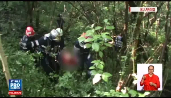 Batran din Arges, salvat in ultima clipa de la moarte. Cum a ajuns sa zaca o noapte intr-o rapa cu noroi, in frig