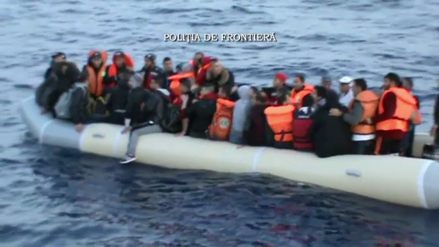 Zeci de migranti, salvati de la inec de politistii romani de frontiera. Acordul UE-Turcia este in pericol