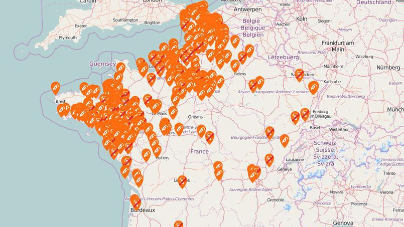 Imagini ca pe vremea lui Ceausescu, dar in Franta de azi. Harta care arata o situatie incredibila